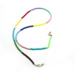 Máscara anticaída antideslizante con cuentas de color, cadena para gafas, cordón para colgar en el cuello - Imagen 3