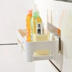Potente estante de almacenamiento con ventosa Estante de almacenamiento de artículos de tocador de baño - Imagen 4