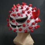Accesorios de Halloween Horror Headgear Máscara de látex Modelo de enseñanza - Imagen 3