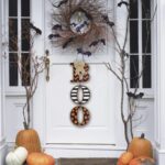 Artesanía colgante de madera de la decoración del hogar de las letras de BOO de Halloween - Imagen 5