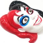 Suministros de fiesta de máscara femenina de terror de Halloween - Imagen 4