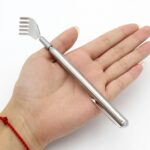Extensor de masajeador de garra telescópica anti-picazón extensible de acero inoxidable con 2 uds. - Imagen 2