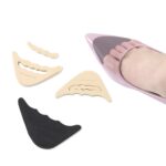 10 pares engrosados ​​tamaño reducido desmontable corrugado suave verano antepié tapón de dedo del pie, entrega de color aleatorio