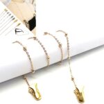 4 PCS Clip Estilo Máscara Cordón Cadena Gafas Anti-Pérdida Cuerda Decorativa, Bead Chain