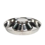 Cuenco de comida para perros, cuenco de comida para perros, cuenco de comida lenta de acero inoxidable, suministros para mascotas, 26cm - Imagen 2