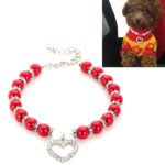 5 uds. Suministros para mascotas, collar de perlas, collares para mascotas, accesorios para perros y gatos, S