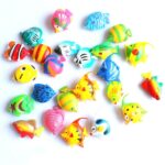 10 Uds., Tanque de peces, simulación de peces falsos, plástico, peces tropicales, niños, juguete para piscina, entrega de colores al azar