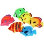 10 Uds., Tanque de peces, simulación de peces falsos, plástico, peces tropicales, niños, juguete para piscina, entrega de colores al azar - Imagen 2