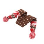 Bufanda navideña para mascotas Otoño e invierno Bufanda cálida para perros navideños con alces, S - Imagen 3