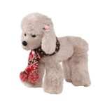 Bufanda navideña para mascotas Otoño e invierno Bufanda cálida para perros navideños con alces, S - Imagen 4