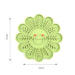2 uds., alfombrilla de silicona para comida lenta para perros y gatos, cuenco antiestrangulamiento, Flower Type - Imagen 2