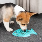 2 uds., alfombrilla de silicona para comida lenta para perros y gatos, cuenco antiestrangulamiento, Flower Type - Imagen 5