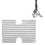 Cubierta de paño de fregona de vapor con cabezal de fregona de microfibra para tiburón S5003D / S3973