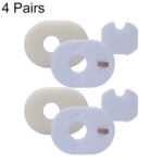 4 pares de accesorios de aspiradora doméstica de esponja de filtro para la serie Shark HV300 / 310