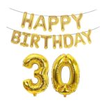 Globo del papel de aluminio de la decoración del cumpleaños sistema grande de la decoración del globo del papel de aluminio del número de 40 pulgadas, 30
