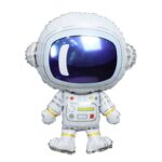 Conjunto de decoración de globos de cumpleaños con tema de astronauta, cohete de cielo estrellado, película de aluminio, decoración para fiesta infantil, Set 3 - Imagen 3