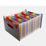 Carpeta de archivos de colores con expansión de órganos Organizador A4 Suministros de oficina comerciales portátiles, Tamaño: 33x23,5 cm, 37 Pockets
