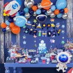 Juego de globos temáticos de astronauta de la tierra errante, globo de cohete para fiesta de cumpleaños, decoración, globo de película de aluminio, Wandering Earth Astronaut Theme Balloon