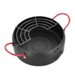 Tempura Hot Pot-freidora doméstica, sartén antiadherente con soporte para filtro, 18cm without Clip, 20cm without Clip, 22cm with Clip - Imagen 2