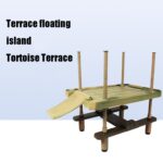 Gran parque de atracciones tortuga plataforma para tomar el sol isla flotante tanque de tortuga Tandscape - Imagen 4