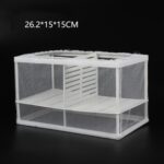 Grande con incubadora de tablillas Caja de aislamiento de peces pequeños Caja de cría de peces tropicales netos - Imagen 3