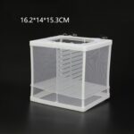 Tamaño pequeño con incubadora de tablillas Caja de aislamiento de peces pequeños Caja de cría de peces tropicales netos - Imagen 3