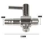 Válvula reguladora de oxígeno del distribuidor de acero inoxidable del tubo de oxígeno del tanque de peces, One Head - Imagen 2