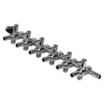 Válvula reguladora de oxígeno del distribuidor de acero inoxidable del tubo de oxígeno del tanque de peces, Six Heads