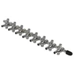 Válvula reguladora de oxígeno del distribuidor de acero inoxidable del tubo de oxígeno del tanque de peces, Eight Heads