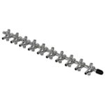 Válvula reguladora de oxígeno del distribuidor de acero inoxidable del tubo de oxígeno del tanque de peces, Ten Heads