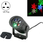 MGY-072 4W Luz de proyección de copo de nieve LED impermeable para exteriores Iluminación de escenario con efecto navideño, US Plug, UK Plug, EU Plug, AU Plug