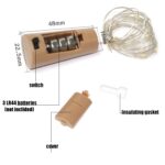 10 PCS LED botella de vino corcho alambre de cobre cadena luz IP44 impermeable lámpara de decoración navideña, 1m 10LEDs, 2m 20LEDs - Imagen 3