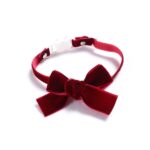 5 uds. Collar ajustable con lazo de terciopelo para mascotas, accesorios para pajarita para gato, perro y conejo, S 17-30cm Bowknot - Imagen 2