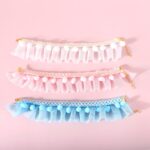 6 piezas de encaje para mascotas, collar ajustable, accesorios para fotos de perros y gatos, S 20-25cm - Imagen 5