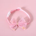 Collar de pajarita ajustable hecho a mano para perros y gatos, 6 uds., S 17-32cm Sequin Bowknot