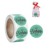 10 PCS Fiesta de cumpleaños Pegatinas hechas a mano Etiqueta de decoración de regalo, A-179 Sticker