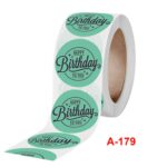10 PCS Fiesta de cumpleaños Pegatinas hechas a mano Etiqueta de decoración de regalo, A-179 Sticker - Imagen 4
