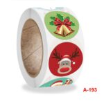 Etiqueta adhesiva de regalo de decoración navideña de 10 piezas, A-193 Sticker - Imagen 3