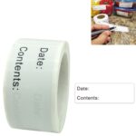 Rollo de 10 Uds. De etiquetas adhesivas para fecha, marcado de alimentos, cocina casera, 1 x 3 inch