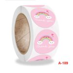 Etiqueta de agradecimiento de nube adhesiva en rollo de 10 piezas, A-189 Sticker - Imagen 3