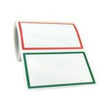 A-131 5 etiquetas adhesivas con nombre en rollo, 150 PCS/Roll 88x58 mm, 300 PCS/Roll 88x58 mm - Imagen 2