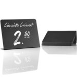 Pizarra pequeña de cristal orgánico acrílico, 10 Uds., para fiesta de boda, escritorio, encimera, decoración de escritorio para el hogar, pizarra pequeña, Desktop Blackboard - Imagen 2