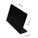 Pizarra pequeña de cristal orgánico acrílico, 10 Uds., para fiesta de boda, escritorio, encimera, decoración de escritorio para el hogar, pizarra pequeña, Desktop Blackboard - Imagen 3