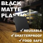 Pizarra pequeña de cristal orgánico acrílico, 10 Uds., para fiesta de boda, escritorio, encimera, decoración de escritorio para el hogar, pizarra pequeña, Desktop Blackboard - Imagen 4