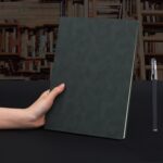 Cuaderno De Negocios Retro Cuaderno Simple Bloc De Notas De Oficina, Lake Green B5 Sheepskin Simple Style