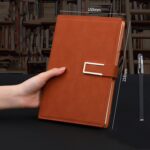 Cuaderno De Negocios Retro Cuaderno Simple Bloc De Notas De Oficina, Brown A5 Sheepskin Buckle - Imagen 2