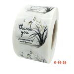 3 pegatinas de flores para sellar sobres, etiqueta de agradecimiento, K-16-38 Sticker - Imagen 4