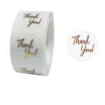 Etiqueta decorativa de regalo con pegatina para hornear de agradecimiento bronceadora de 3 piezas, tamaño: 2,5 cm / 1 pulgada, E-01 Sticker