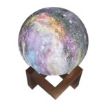 Lámpara de luna 3D Lámpara de mesa de regalo para niños Luz de noche LED de cielo estrellado pintado, 20cm Remote Control 16-colors 1W - Imagen 2