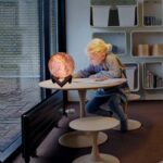 Lámpara de luna 3D Lámpara de mesa de regalo para niños Luz de noche LED de cielo estrellado pintado, 8cm Touch Control 7-colors 1W - Imagen 7